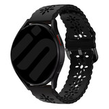 Strap-it® Samsung Galaxy Watch 6 - 44mm Gemustertes Silikon Armband (Schwarz) Strap-it® Samsung Galaxy Watch 6 - 44mm Gemustertes Silikon Armband (Schwarz)