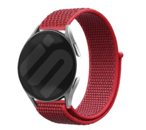 Strap-it® Samsung Galaxy Watch 6 Classic 47mm Nylon Armband (Rot) Strap-it® Samsung Galaxy Watch 6 Classic 47mm Nylon Armband (Rot)