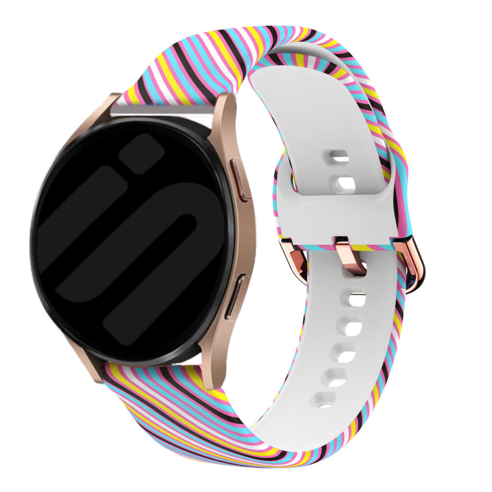 Strap-it® Strap-it Silly Stripes Samsung Galaxy Watch 6 Classic 47mm Armband