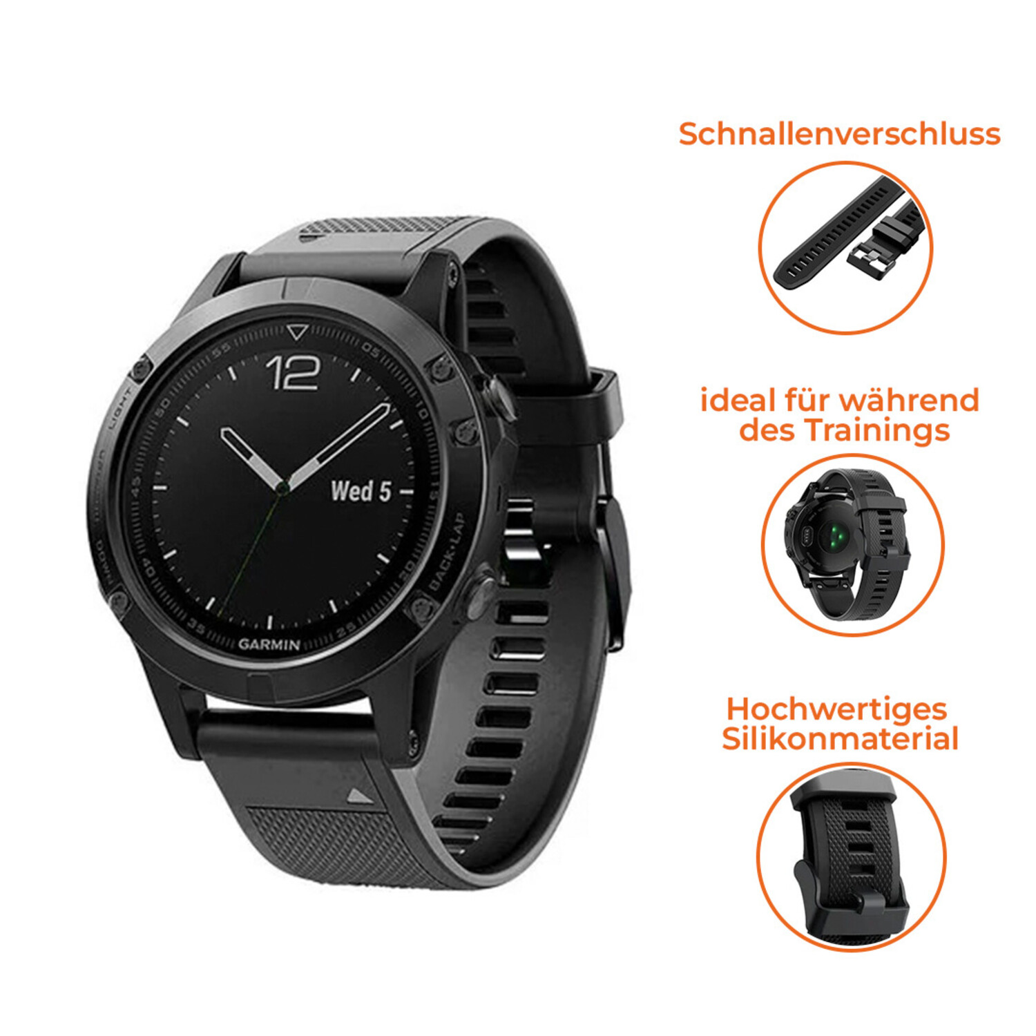 garmin fenix 5 laden