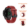 Strap-it® Strap-it Garmin Fenix 5 (Plus) / 6 (Pro) Armband Silikon (Rot) Strap-it® Strap-it Garmin Fenix 5 (Plus) / 6 (Pro) Armband Silikon (Rot)
