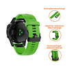 Strap-it® Strap-it Garmin Fenix 5 (Plus) / 6 (Pro) Armband Silikon (Grün) Strap-it® Strap-it Garmin Fenix 5 (Plus) / 6 (Pro) Armband Silikon (Grün)