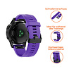 Strap-it® Strap-it Garmin Fenix 5 (Plus) / 6 (Pro) Armband Silikon (Lila) Strap-it® Strap-it Garmin Fenix 5 (Plus) / 6 (Pro) Armband Silikon (Lila)