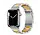 Strap-it Apple Watch 8 Stahlarmband (Silber/Gold)