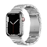 Strap-it® Apple Watch Ultra Stahlarmband (Silber)