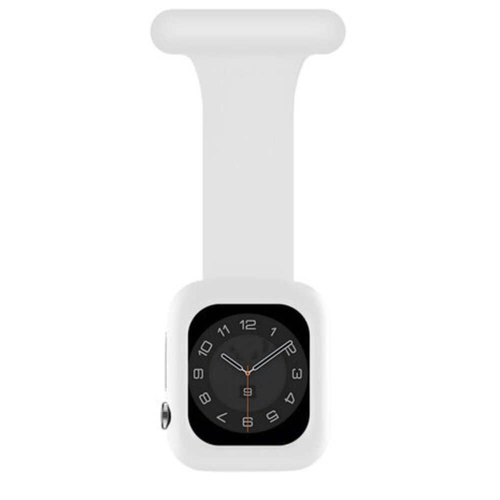 Strap-it® Strap-it Apple Watch Krankenschwester Armband mit Hülle (Weiß)