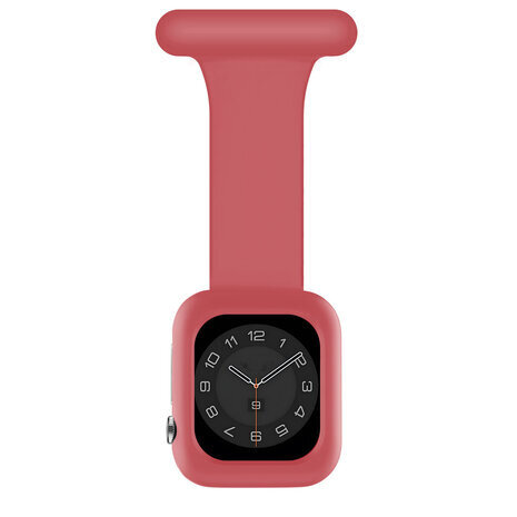 Strap-it® Strap-it Apple Watch Krankenschwester Armband mit Hülle (Rot)