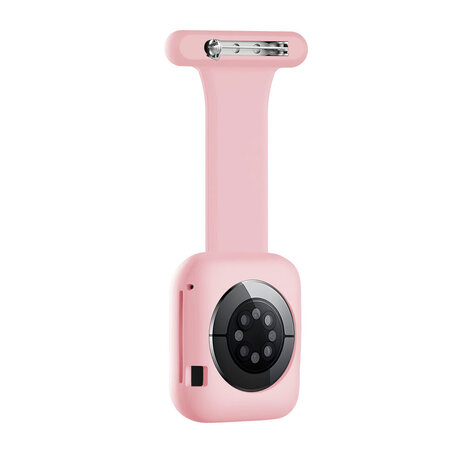 Strap-it® Strap-it Apple Watch Krankenschwester Armband mit Hülle (Rosa)