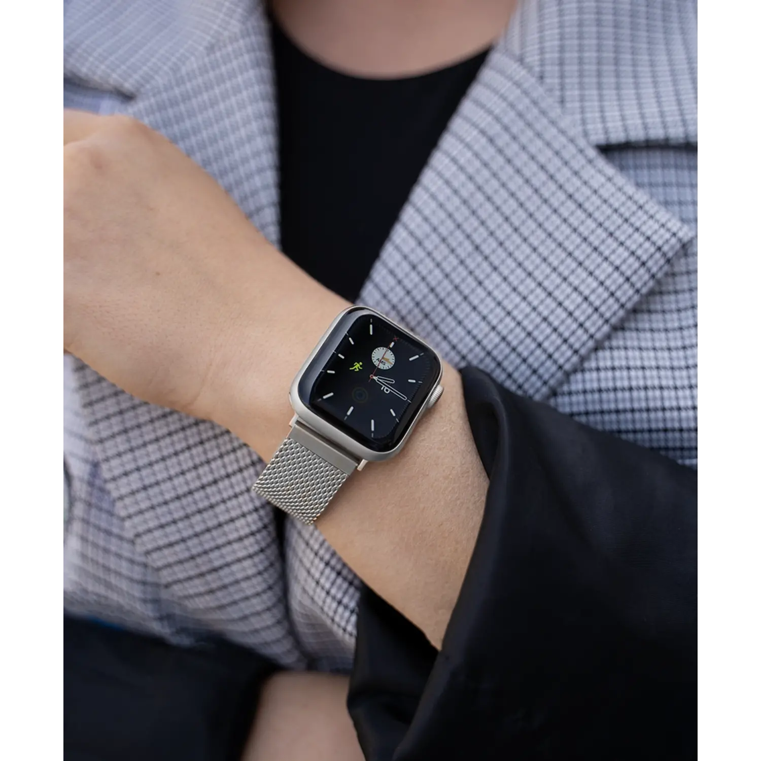 Strap it Strap It Apple Watch Ultra Milanese Stahlarmband Silber
