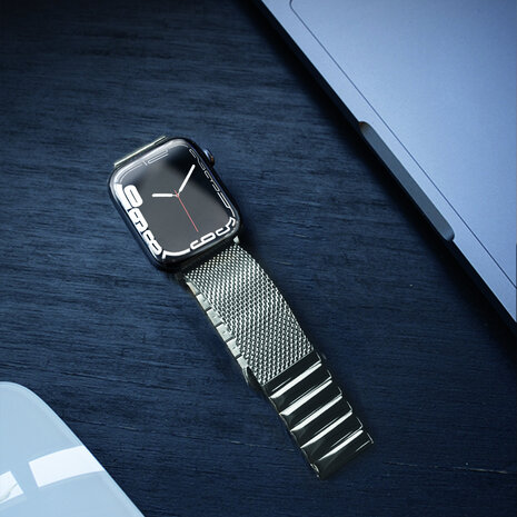 Strap-it® Strap-it Apple Watch Milanese Stahlarmband (Silber) Strap-it® Strap-it Apple Watch Milanese Stahlarmband (Silber)