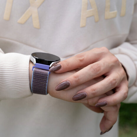 Strap-it® Strap-it Samsung Galaxy Watch 5 - 40mm Nylonarmband (Lila) Strap-it® Strap-it Samsung Galaxy Watch 5 - 40mm Nylonarmband (Lila)