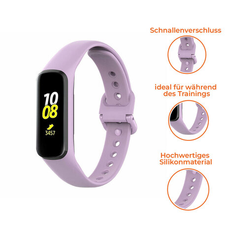 Strap-it® Strap-it Samsung Galaxy Fit 2 Silikonarmband (Lavendel) Strap-it® Strap-it Samsung Galaxy Fit 2 Silikonarmband (Lavendel)