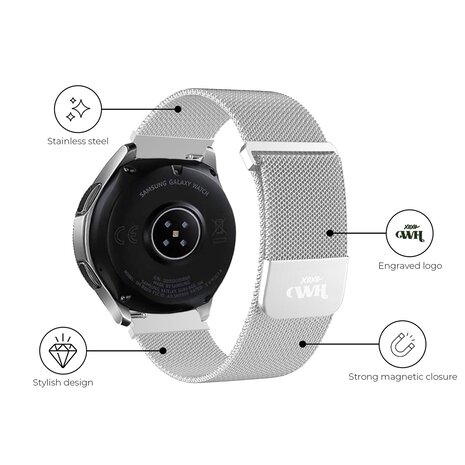 xoxo Wildhearts xoxo Wildhearts Xiaomi Watch S1 Milanese Armband (Silber) xoxo Wildhearts xoxo Wildhearts Xiaomi Watch S1 Milanese Armband (Silber)