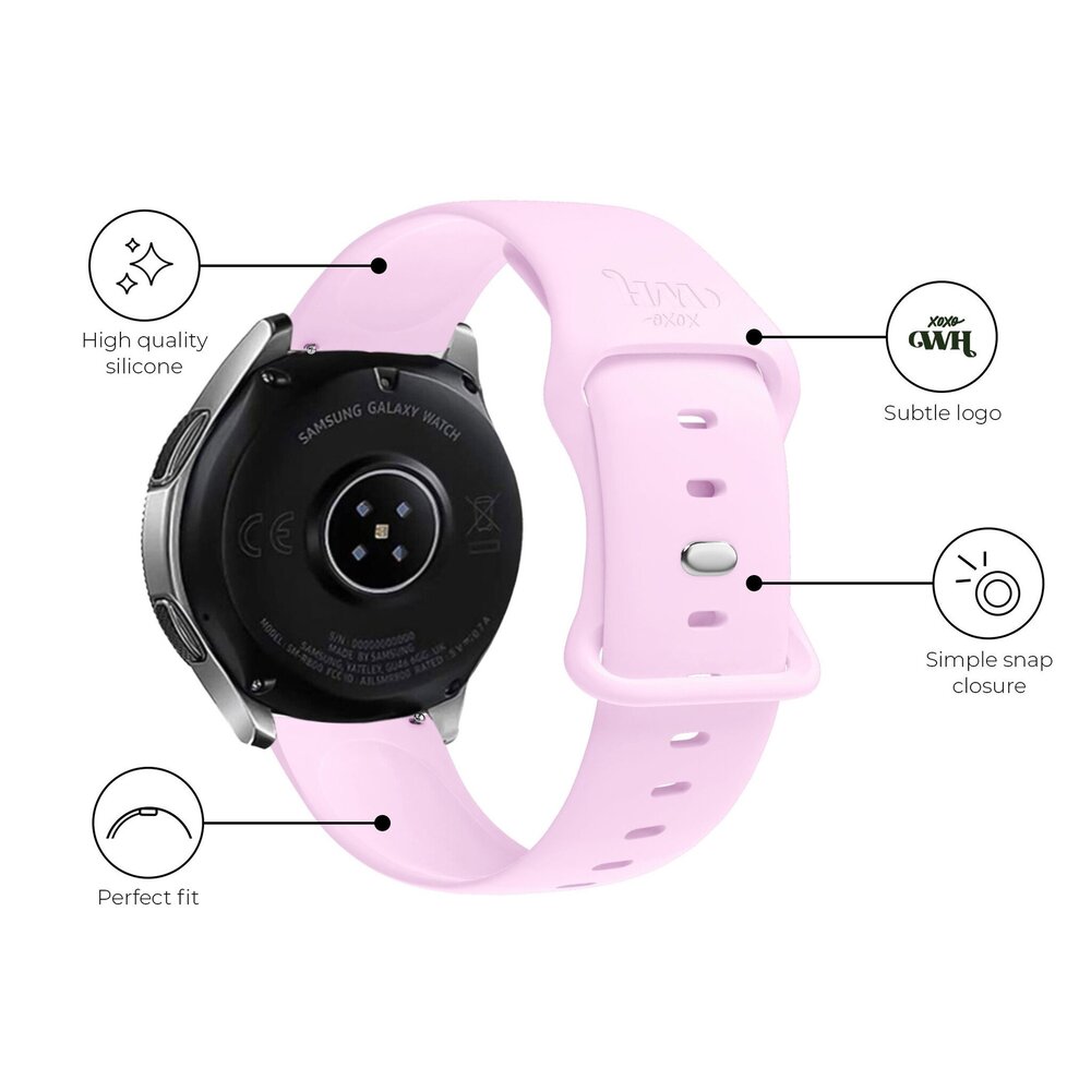 xoxo Wildhearts xoxo Wildhearts Fossil Gen 6 44mm Silikonarmband (Pink) xoxo Wildhearts xoxo Wildhearts Fossil Gen 6 44mm Silikonarmband (Pink)