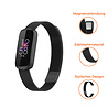 Strap-it® Strap-it Fitbit Luxe Milanese Armband (Schwarz) Strap-it® Strap-it Fitbit Luxe Milanese Armband (Schwarz)