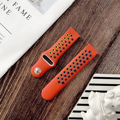 Strap-it® Strap-it Fossil Gen 5 Sportarmband (Rot bunt) Strap-it® Strap-it Fossil Gen 5 Sportarmband (Rot bunt)