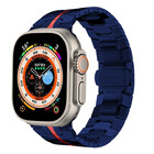 Strap-it® Strap-it Apple Watch Stahl Ironband (Blau/Rot)