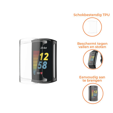 Strap-it® Strap-it Fitbit Charge 6 TPU Hülle (Transparent) Strap-it® Strap-it Fitbit Charge 6 TPU Hülle (Transparent)
