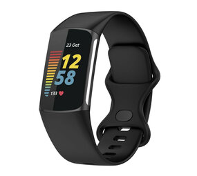 Strap-it® Fitbit Charge 6 Silikon Armband (Schwarz) Strap-it® Fitbit Charge 6 Silikon Armband (Schwarz)