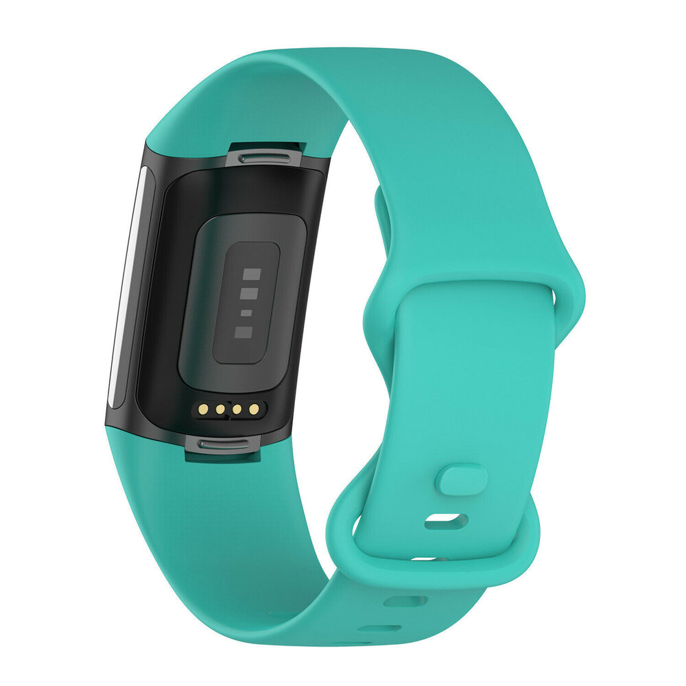 Strap-it® Strap-it Fitbit Charge 6 Silikon Armband (Aqua)