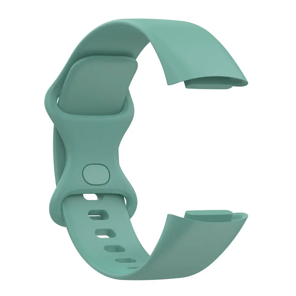 Strap-it® Strap-it Fitbit Charge 6 Silikon Armband (Piniengrün)