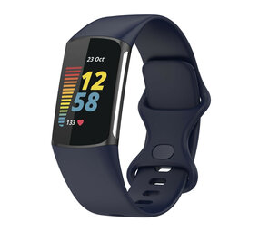 Strap-it® Fitbit Charge 6 Silikon Armband (Dunkelblau) Strap-it® Fitbit Charge 6 Silikon Armband (Dunkelblau)
