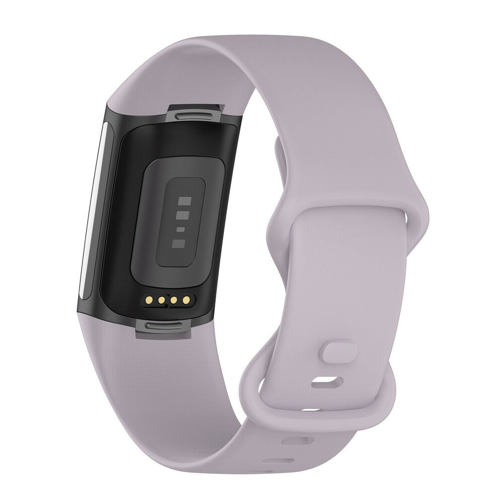 Strap-it® Strap-it Fitbit Charge 6 Silikon Armband (Lavendel)