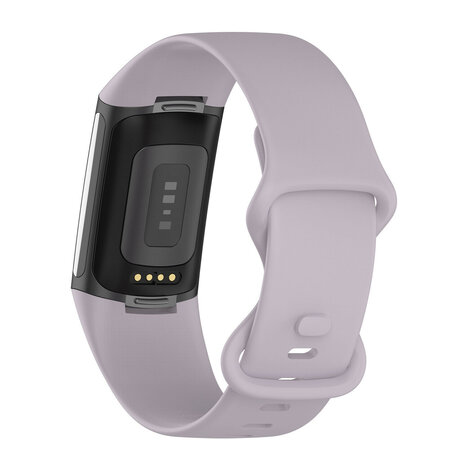 Strap-it® Strap-it Fitbit Charge 6 Silikon Armband (Lavendel)