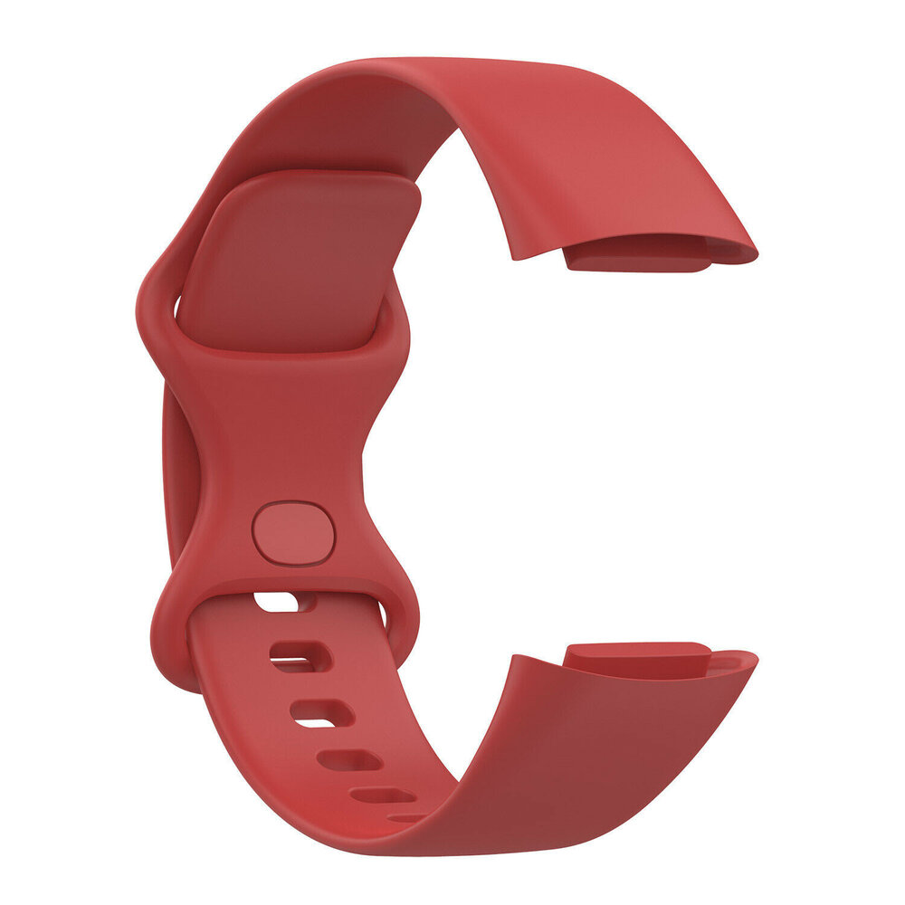 Strap-it® Strap-it Fitbit Charge 6 Silikon Armband (Rot) Strap-it® Strap-it Fitbit Charge 6 Silikon Armband (Rot)