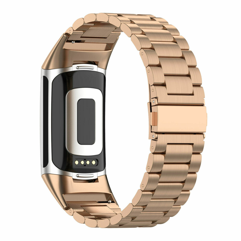 Strap-it® Strap-it Fitbit Charge 6 Stahlarmband (Roségold) Strap-it® Strap-it Fitbit Charge 6 Stahlarmband (Roségold)