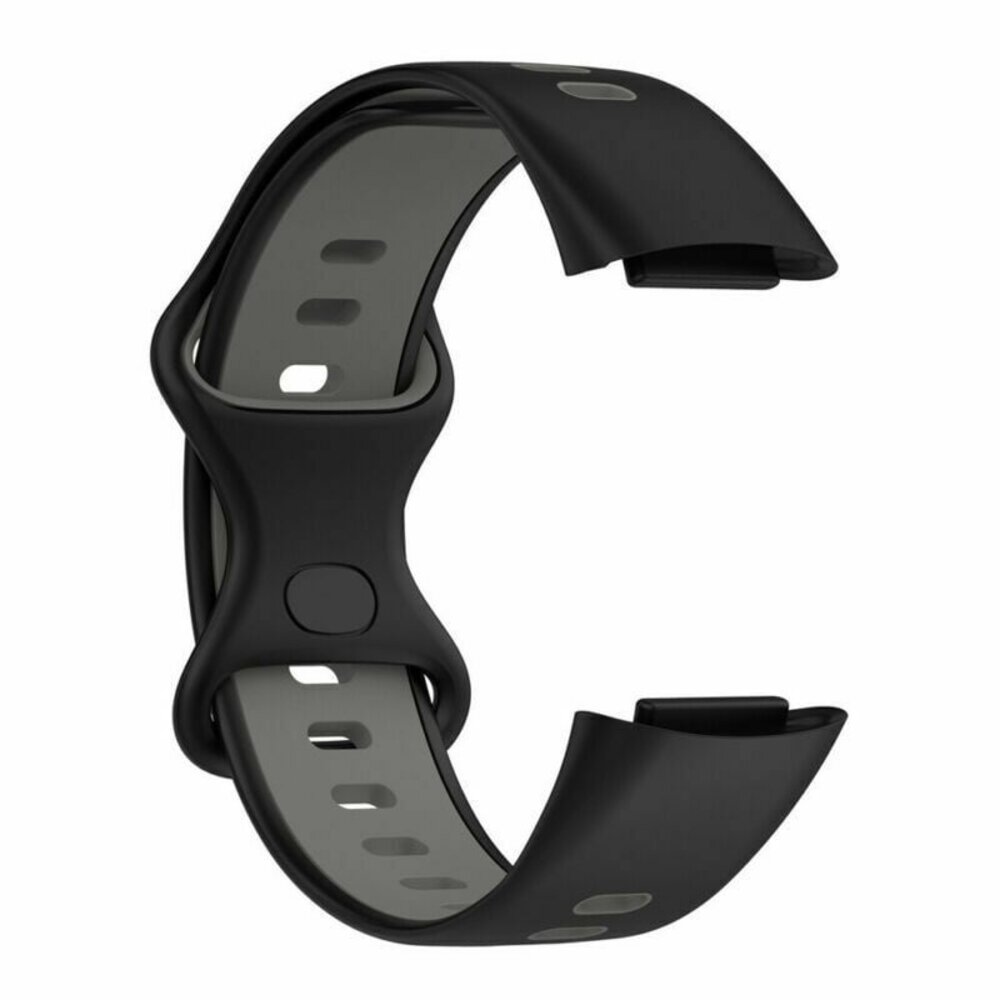 Strap-it® Strap-it Fitbit Charge 6 Sport Armband (Schwarz/Grau) Strap-it® Strap-it Fitbit Charge 6 Sport Armband (Schwarz/Grau)