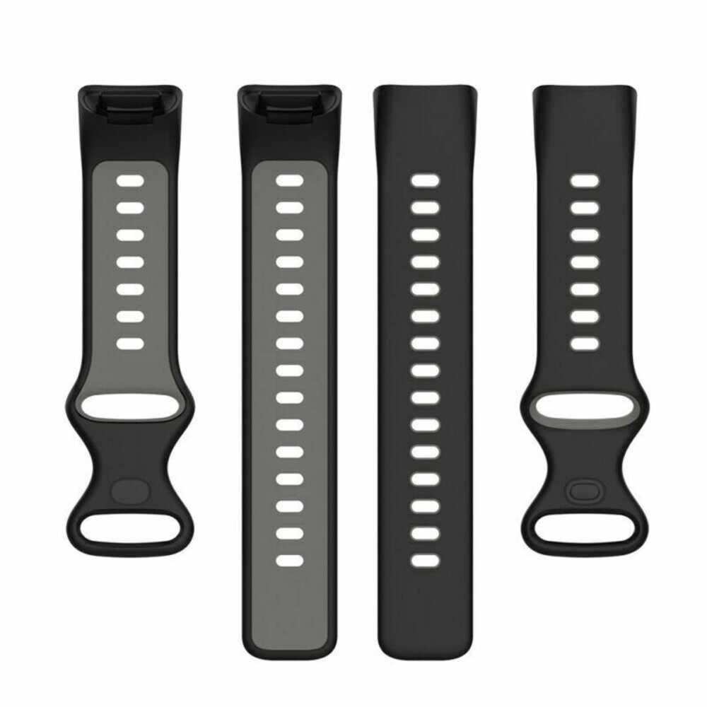 Strap-it® Strap-it Fitbit Charge 6 Sport Armband (Schwarz/Grau) Strap-it® Strap-it Fitbit Charge 6 Sport Armband (Schwarz/Grau)