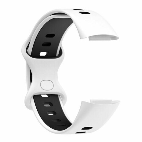 Strap-it® Strap-it Fitbit Charge 6 Sport Armband (Weiß/Schwarz) Strap-it® Strap-it Fitbit Charge 6 Sport Armband (Weiß/Schwarz)