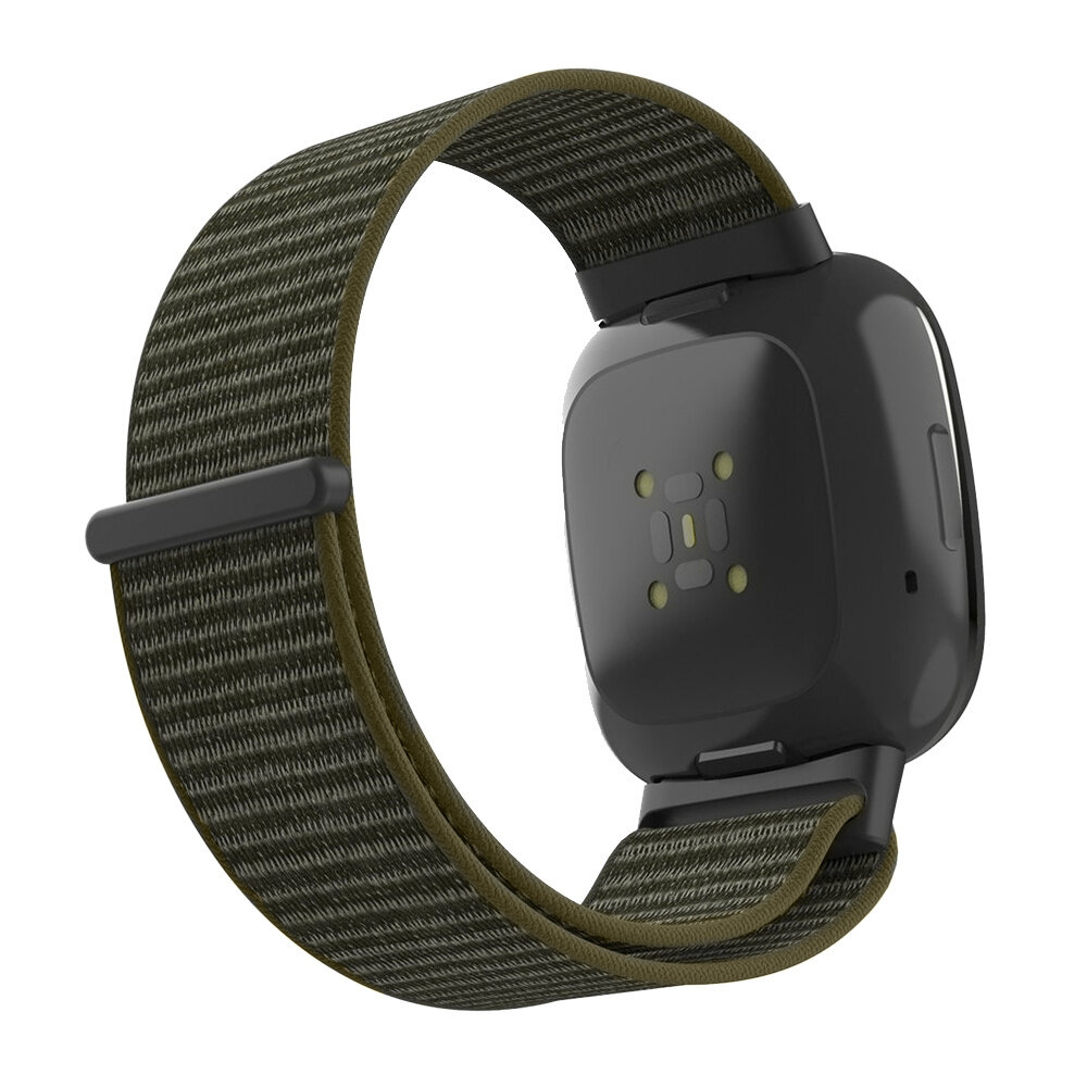 Strap-it® Strap-it Fitbit Sense 2 Nylon Armband (Olivgrün) Strap-it® Strap-it Fitbit Sense 2 Nylon Armband (Olivgrün)