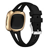 Strap-it® Strap-it Fitbit Sense 2 Luxus Silikon Armband (Schwarz) Strap-it® Strap-it Fitbit Sense 2 Luxus Silikon Armband (Schwarz)