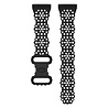 Strap-it® Strap-it Fitbit Sense 2 Gemustertes Silikon Armband (Schwarz) Strap-it® Strap-it Fitbit Sense 2 Gemustertes Silikon Armband (Schwarz)