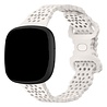 Strap-it® Strap-it Fitbit Sense 2 Gemustertes Silikon Armband (Sandrosa) Strap-it® Strap-it Fitbit Sense 2 Gemustertes Silikon Armband (Sandrosa)