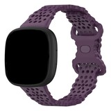 Strap-it® Fitbit Versa 4 Gemustertes Silikon Armband (Lila) Strap-it® Fitbit Versa 4 Gemustertes Silikon Armband (Lila)