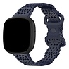 Strap-it® Strap-it Fitbit Versa 4 Gemustertes Silikon Armband (Dunkelblau) Strap-it® Strap-it Fitbit Versa 4 Gemustertes Silikon Armband (Dunkelblau)
