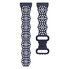 Strap-it® Strap-it Fitbit Versa 4 Gemustertes Silikon Armband (Dunkelblau) Strap-it® Strap-it Fitbit Versa 4 Gemustertes Silikon Armband (Dunkelblau)