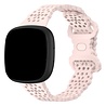 Strap-it® Strap-it Fitbit Versa 4 Gemustertes Silikon Armband (Hellpink) Strap-it® Strap-it Fitbit Versa 4 Gemustertes Silikon Armband (Hellpink)