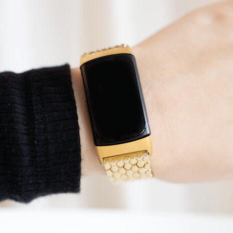 Strap-it® Strap-it Fitbit Charge 6 Drachen Stahlarmband (Gold) Strap-it® Strap-it Fitbit Charge 6 Drachen Stahlarmband (Gold)