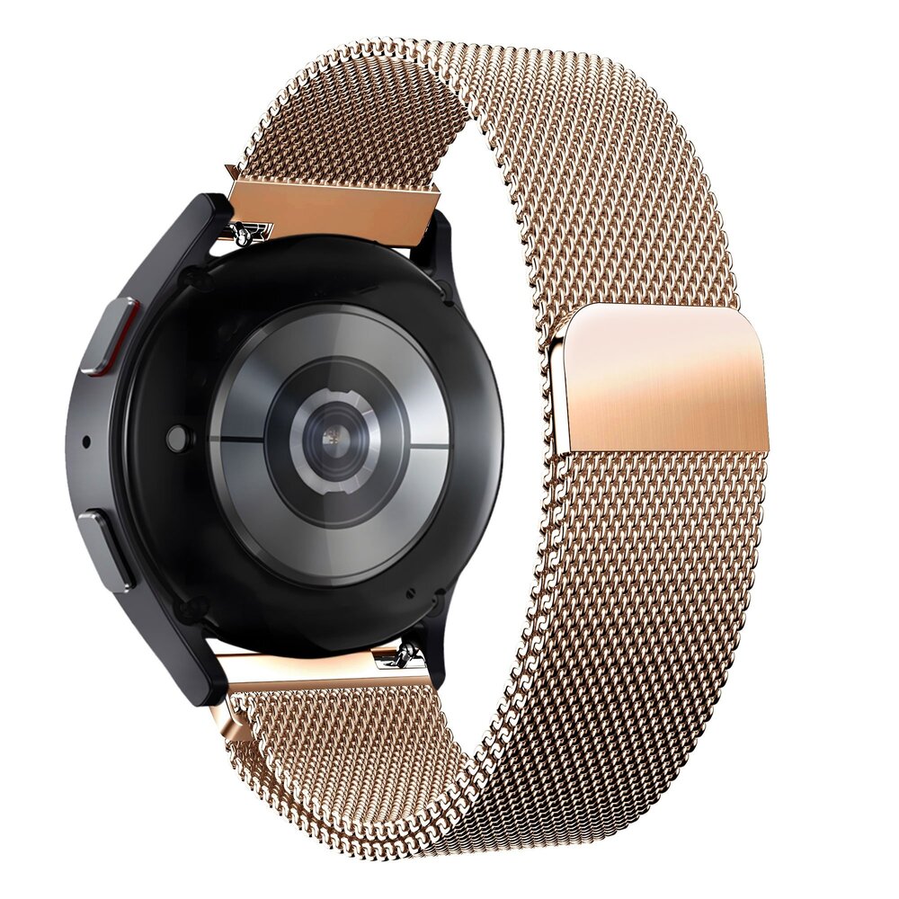 Bandz Bandz Samsung Galaxy Watch 3 41mm Milanese Loop Armband (Roségold)