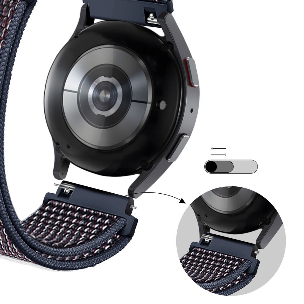 Bandz Bandz Amazfit GTS 3 Nylon Loop-band (Indigo) Bandz Bandz Amazfit GTS 3 Nylon Loop-band (Indigo)
