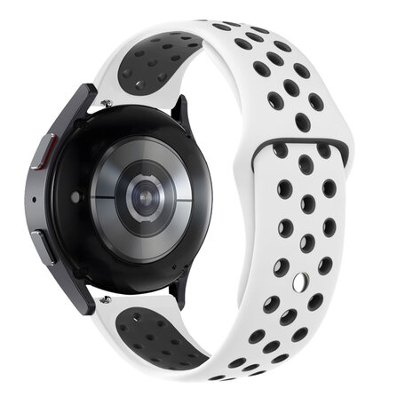 Bandz Bandz Amazfit GTS 3 Sport Armband 'Deluxe' (Weiß/Schwarz)
