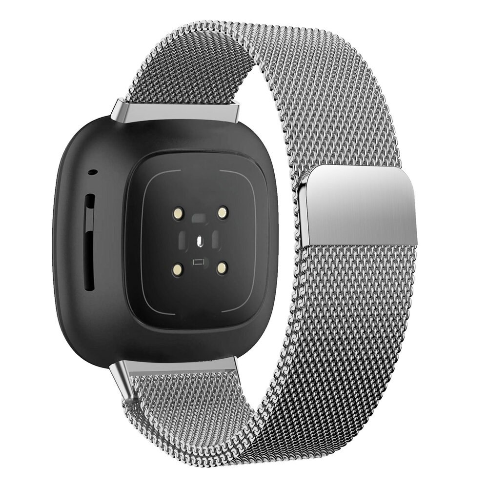 Bandz Bandz Fitbit Sense Milanese Loop Armband (Silber) Bandz Bandz Fitbit Sense Milanese Loop Armband (Silber)