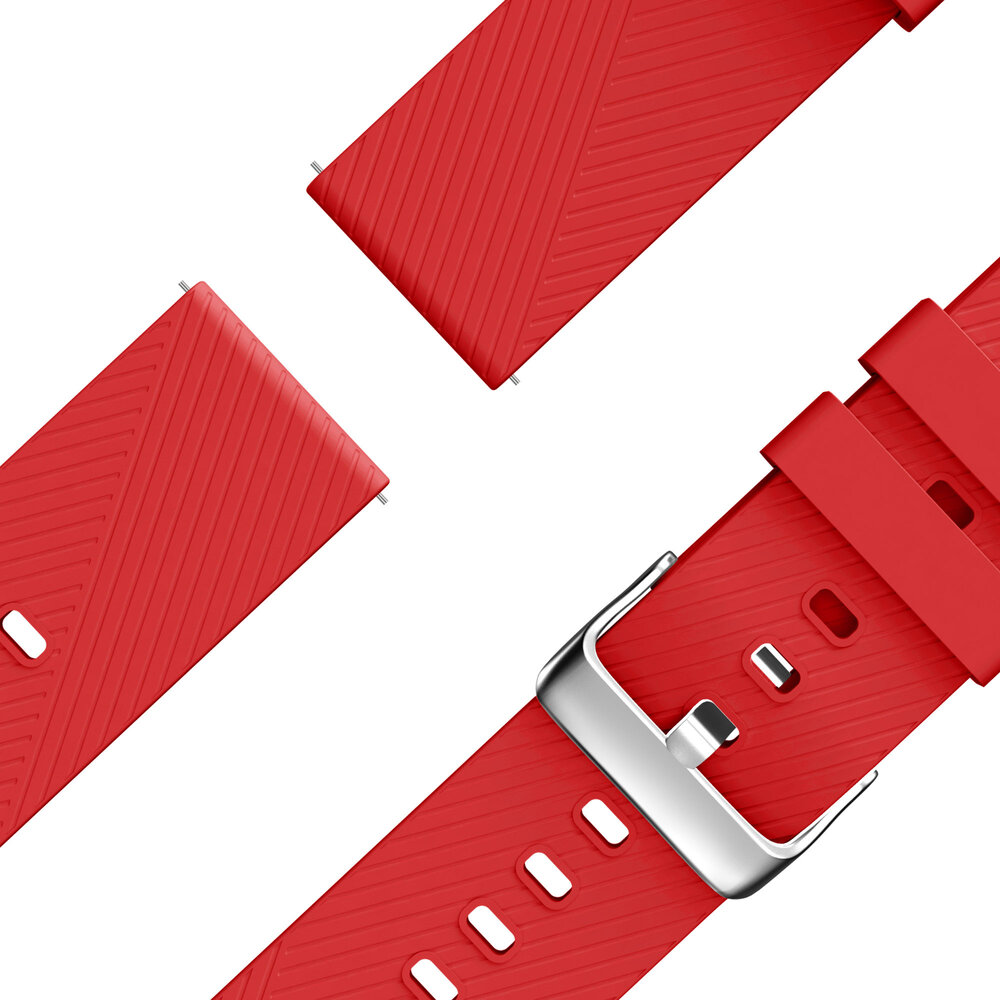 Bandz Bandz Fossil Gen 6 44mm Silikon Armband 'Deluxe' (Rot)