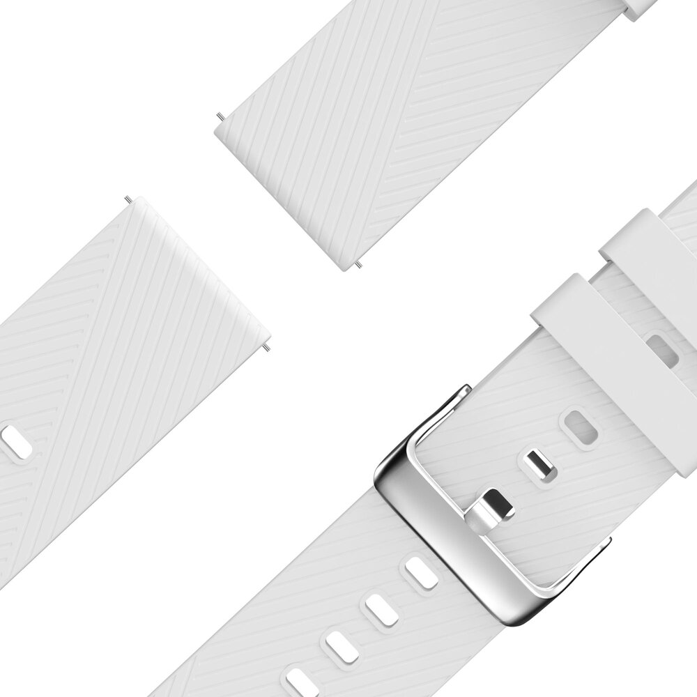 Bandz Bandz Fossil Gen 6 44mm Silikon Armband 'Deluxe' (Weiß)