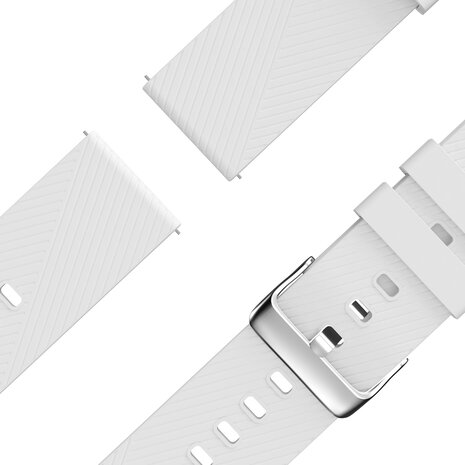 Bandz Bandz Fossil Gen 6 44mm Silikon Armband 'Deluxe' (Weiß)