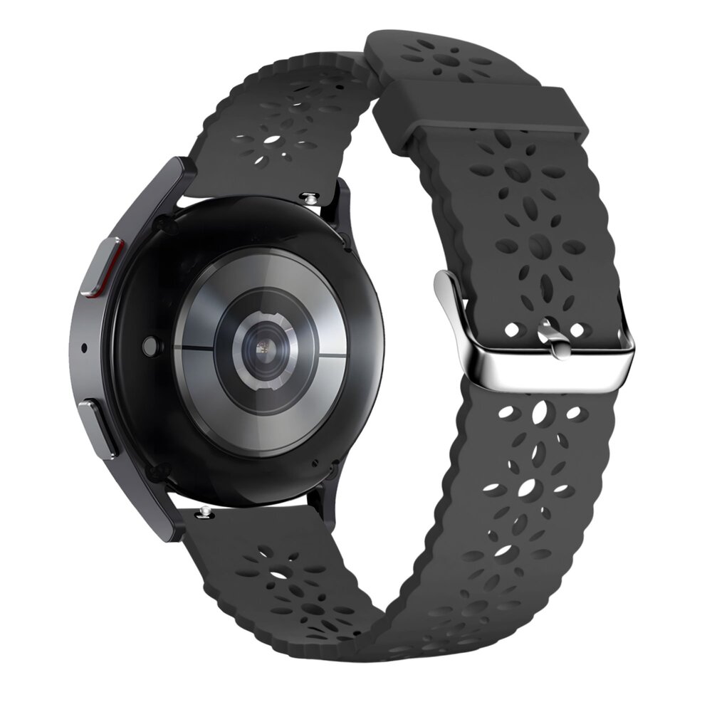 Bandz Bandz Polar Ignite 2 Silikonarmband mit Blumenmuster (Schwarz)
